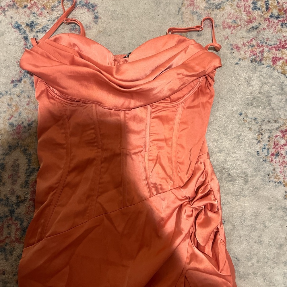 Long Coral Dress - Picture 4 of 5